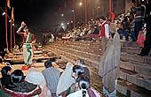 Varanasi - the Ganga Fire Arti at Dashaswamedh Ghat